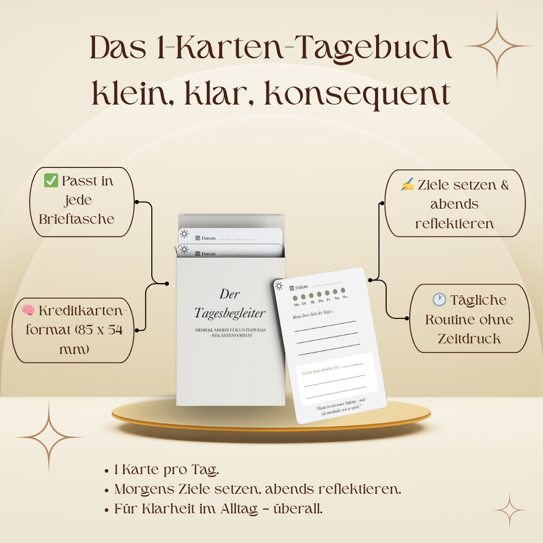 Der Tagesbegleiter – Das 1-Karten-Tagebuch für jeden Tag